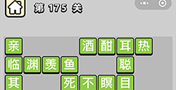 成语小秀才第175关答案  成语小秀才答案175关
