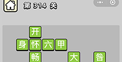 成语小秀才第314关答案  成语小秀才答案314关