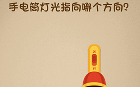 最强的大脑第9关攻略  手电筒灯光指向哪个方向