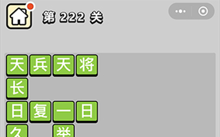 成语小秀才第222关答案  成语小秀才答案222关