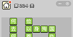 成语小秀才第224关答案  成语小秀才答案224关