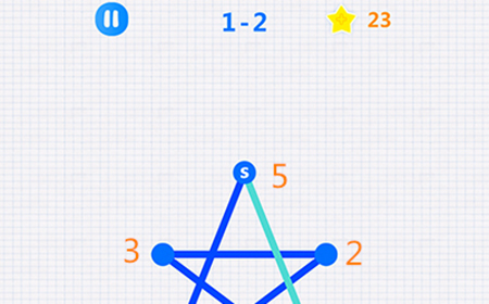 一笔画星空1-2攻略  一笔画星空攻略1-2